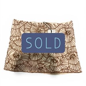 Zara L Brown Patterned Women's Skirt